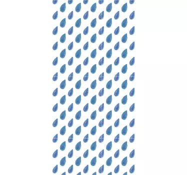Rain Drops shower sticker - TenStickers
