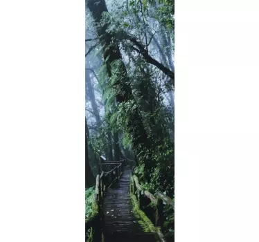 Rainforest door decal - TenStickers