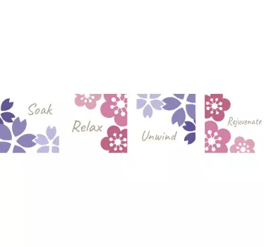 Relaxation Bathroom Sticker - TenStickers