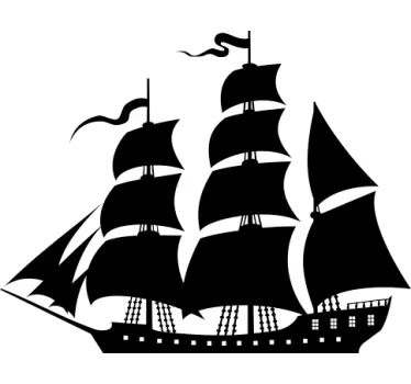 Sailing Ship Wall Sticker - TenStickers