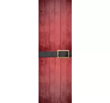 Santa´s Door Christmas Sticker - TenStickers