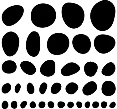 Set of  irregular abstract shapes geometric wall sticker - TenStickers