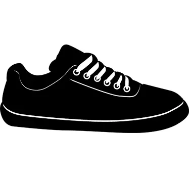 Shoe Silhouette Blackboard Sticker - TenStickers