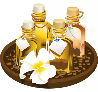 Spa Oils Wall Sticker - TenStickers