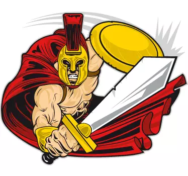 Spartan Decorative Sticker - TenStickers
