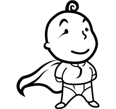 Superbaby Wall Sticker - TenStickers