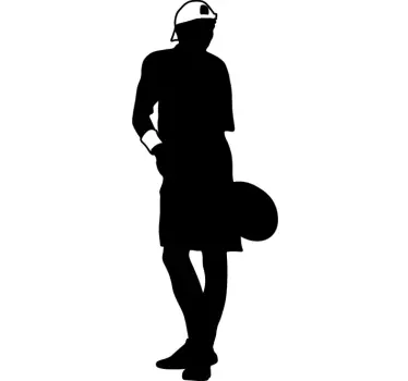 Tennis Serve Wall Sticker - TenStickers