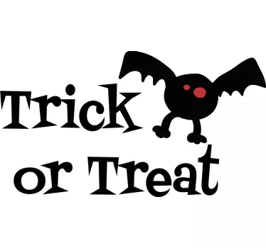 Trick or Treat Halloween Decal - TenStickers