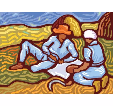 Van Gogh Style Wall Sticker - TenStickers