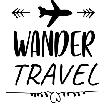 Wander Travel Wall Sticker - TenStickers