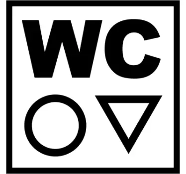 WC Toilet Sticker - TenStickers