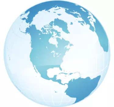 World Map of the North Pole - TenStickers