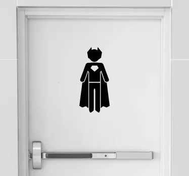 Superhero Bathroom Stickers - TenStickers