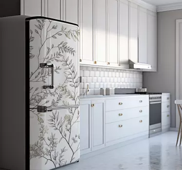 Vinyl Branches fridge sticker - TenStickers