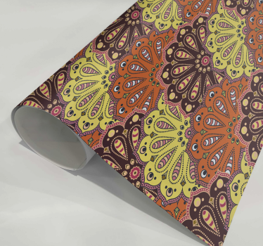 Abstract mandala kitchen wall sticker - TenStickers