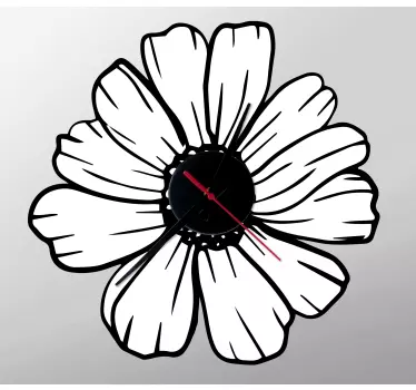 Amazingly as a flower designed clock sticker - TenStickers