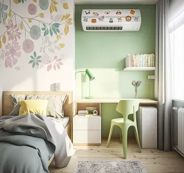 Animal design air conditioning sticker - TenStickers