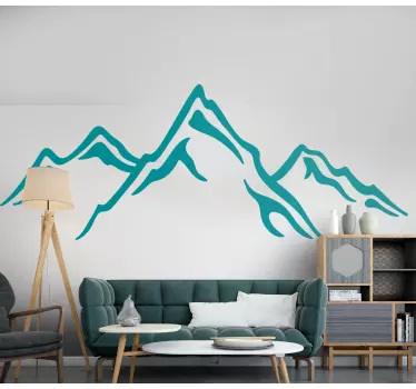 Big size of mountain design nature stickers - TenStickers