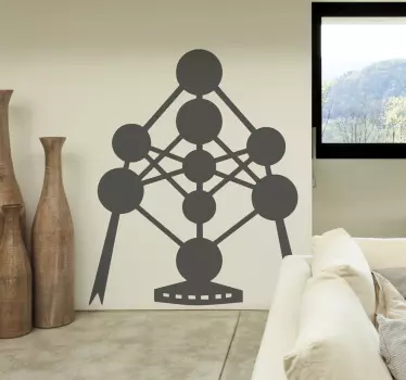 Brussels Atomium Sticker - TenStickers