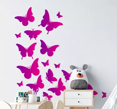 Butterfly butterfly decal - TenStickers