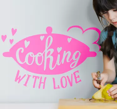 chef cooking design kitchen stickers - TenStickers
