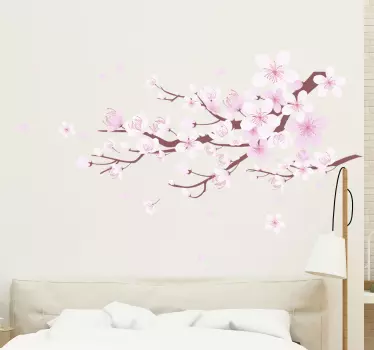 Cherry Blossom Tree flower wall decal - TenStickers