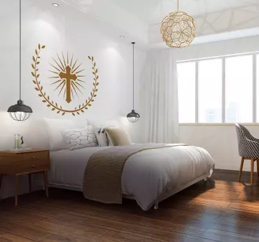 Christian Cross Wall Sticker - TenStickers