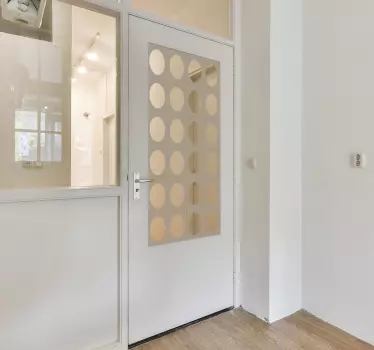Circles for door round stickers - TenStickers