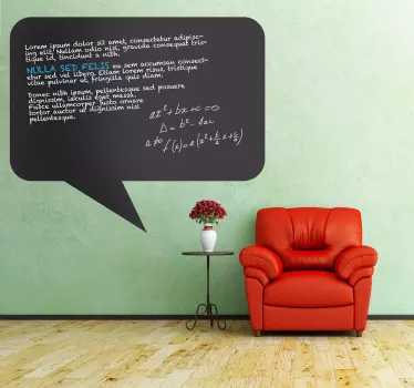 Comic Speech Blackboard Sticker - TenStickers