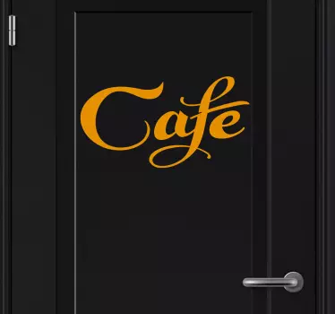 Decorative Cafe Wall Sticker - TenStickers