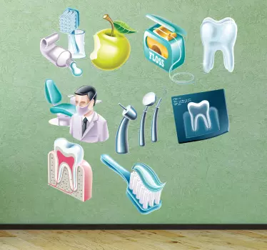 Dental Decal Collection - TenStickers