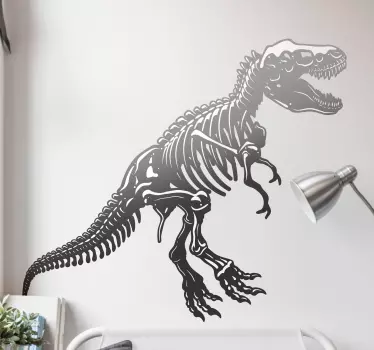 Dinosaur skeleton dragon wall decal - TenStickers