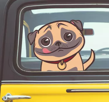 Dog Window Vehicle Sticker - TenStickers