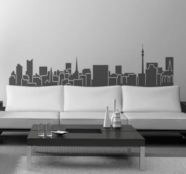 Dortmund Skyline Sticker - TenStickers