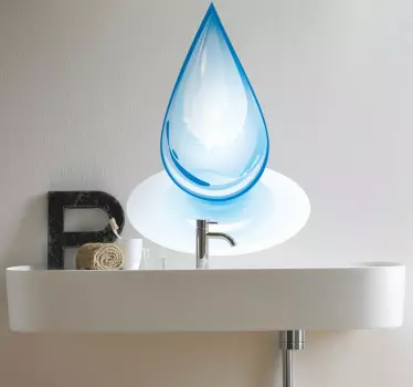 Drop of Water Decorative Sticker - TenStickers