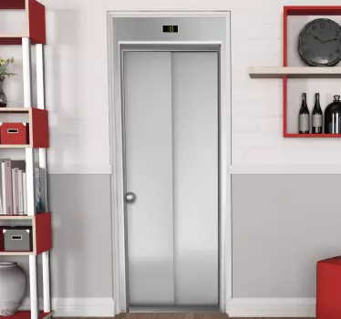 Elevator glass door sticker - TenStickers