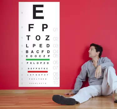 Eye Test Sticker - TenStickers
