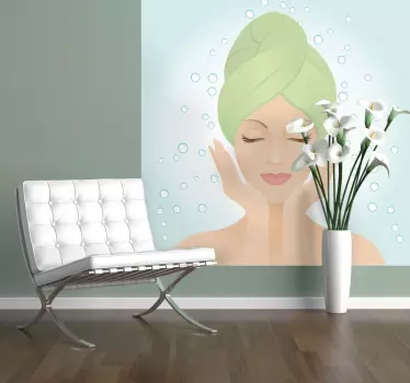 Facial Beauty Drops Wall Sticker - TenStickers