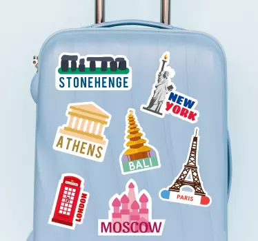 Famous places decal - TenStickers