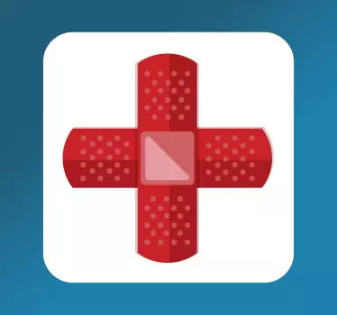 First aid sign office wall decal - TenStickers