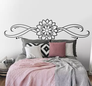 Ornamental paisley corner  wall decal - TenStickers