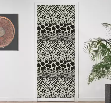 Four different design glass door sticker - TenStickers