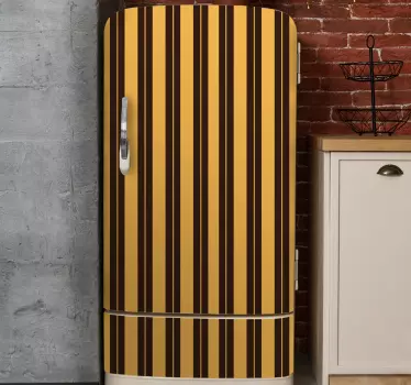 Fridge sticker striking vertical lines - TenStickers