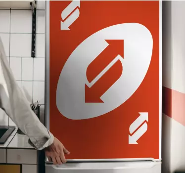 Fridge sticker with directional graphic display - TenStickers