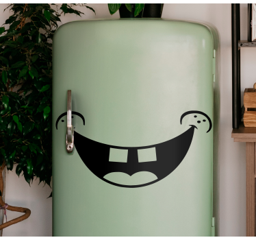Funny hilarious face monocolor fridge decals - TenStickers