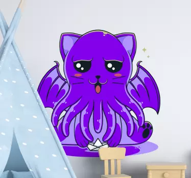 Galaxy anime monster cartoon wall decal - TenStickers