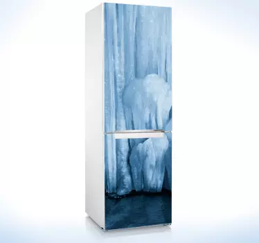 Glaciar fridge wrap - TenStickers