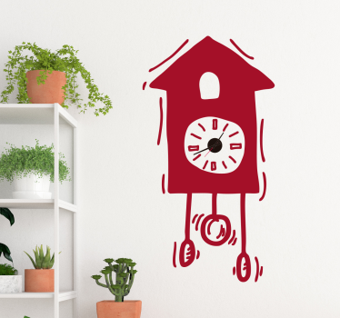 Gook klokke veggen klistremerke wall clock sticker - TenStickers