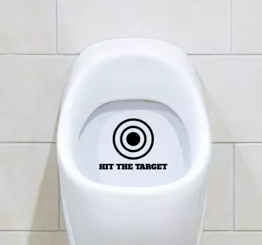 Hit the target  Bathroom Wall Decal - TenStickers