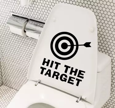 Hit the target  toilet Decal - TenStickers
